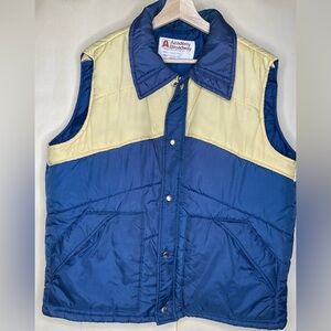 Vintage Academy Broadway Western Style Vest Sz XL VTG